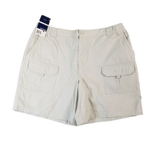 Basic Addition cargo hiking shorts men's XL extra large beige Comfort waist